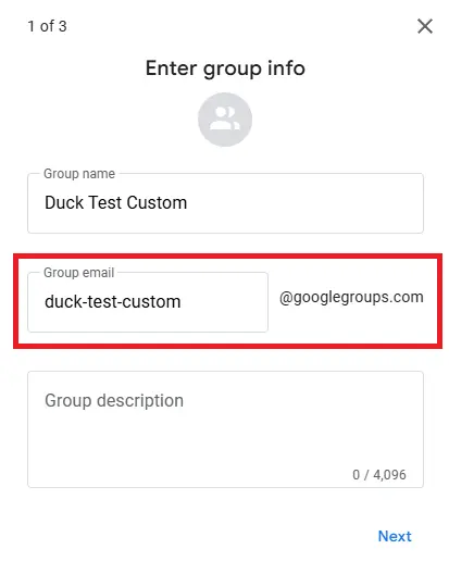 Google Groups setup guide