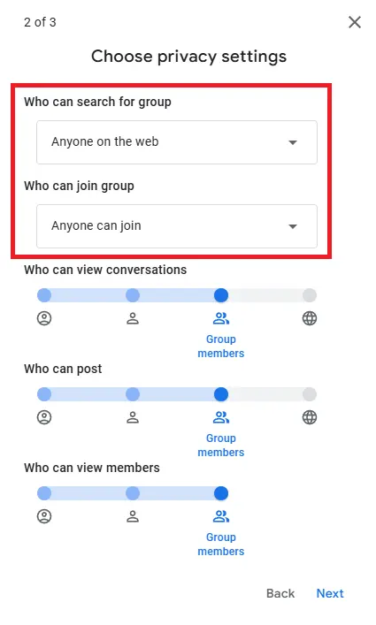 Google Groups setup guide